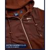 imageReebok Womens Jacket  Polar Fleece Sweatshirt Jacket  Lightweight Coat for Women SXLCognac