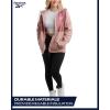 imageReebok Womens Jacket  Polar Fleece Sweatshirt Jacket  Lightweight Coat for Women SXLDusty Rose Pink