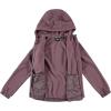 imageReebok Womens Jacket  Polar Fleece Sweatshirt Jacket  Lightweight Coat for Women SXLGrape