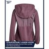 imageReebok Womens Jacket  Polar Fleece Sweatshirt Jacket  Lightweight Coat for Women SXLGrape