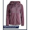 imageReebok Womens Jacket  Polar Fleece Sweatshirt Jacket  Lightweight Coat for Women SXLGrape