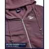 imageReebok Womens Jacket  Polar Fleece Sweatshirt Jacket  Lightweight Coat for Women SXLGrape