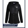 imageReebok Womens Jacket  Polar Fleece Sweatshirt Jacket  Lightweight Coat for Women SXLJet Black