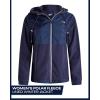 imageReebok Womens Jacket  Polar Fleece Sweatshirt Jacket  Lightweight Coat for Women SXLNavy