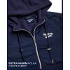 imageReebok Womens Jacket  Polar Fleece Sweatshirt Jacket  Lightweight Coat for Women SXLNavy