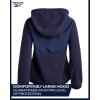 imageReebok Womens Jacket  Polar Fleece Sweatshirt Jacket  Lightweight Coat for Women SXLNavy