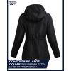 imageReebok Womens Jacket  Weather Resistant Fleece Lined Windbreaker Jackets for Women  Cozy Zip Up Hoodie Jacket SXLBlack Ink