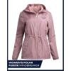 imageReebok Womens Jacket  Weather Resistant Fleece Lined Windbreaker Jackets for Women  Cozy Zip Up Hoodie Jacket SXLDusty Rose