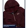 imageReebok Womens Jacket  Weather Resistant Fleece Lined Windbreaker Jackets for Women  Cozy Zip Up Hoodie Jacket SXLMaroon