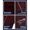 imageReebok Womens Jacket  Weather Resistant Fleece Lined Windbreaker Jackets for Women  Cozy Zip Up Hoodie Jacket SXLMaroon