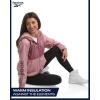 imageReebok Womens Jacket  Weather Resistant Fleece Lined Windbreaker Jackets for Women  Cozy Zip Up Hoodie Jacket SXLMauve