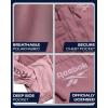 imageReebok Womens Jacket  Weather Resistant Fleece Lined Windbreaker Jackets for Women  Cozy Zip Up Hoodie Jacket SXLMauve