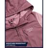 imageReebok Womens Jacket  Weather Resistant Fleece Lined Windbreaker Jackets for Women  Cozy Zip Up Hoodie Jacket SXLMauve