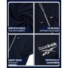 imageReebok Womens Jacket  Weather Resistant Fleece Lined Windbreaker Jackets for Women  Cozy Zip Up Hoodie Jacket SXLNavy
