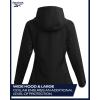 imageReebok Womens Jacket  Windproof Woven Softshell Jacket with Hood for Running Hiking  Lightweight Jackets for Women SXLBlack Ink