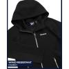 imageReebok Womens Jacket  Windproof Woven Softshell Jacket with Hood for Running Hiking  Lightweight Jackets for Women SXLBlack Ink