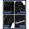 imageReebok Womens Jacket  Windproof Woven Softshell Jacket with Hood for Running Hiking  Lightweight Jackets for Women SXLBlack Ink
