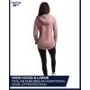 imageReebok Womens Jacket  Windproof Woven Softshell Jacket with Hood for Running Hiking  Lightweight Jackets for Women SXLDusty Rose