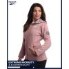 imageReebok Womens Jacket  Windproof Woven Softshell Jacket with Hood for Running Hiking  Lightweight Jackets for Women SXLDusty Rose