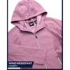imageReebok Womens Jacket  Windproof Woven Softshell Jacket with Hood for Running Hiking  Lightweight Jackets for Women SXLOrchid Pink