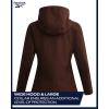 imageReebok Womens Jacket  Windproof Woven Softshell Jacket with Hood for Running Hiking  Lightweight Jackets for Women SXLTruffle