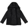 imageReebok Womens Softshell Jacket  Lightweight Weather Resistant Hooded Winter Jacket  Athletic Outerwear Jackets for WomenJet Black