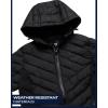 imageReebok Womens Softshell Jacket  Lightweight Weather Resistant Hooded Winter Jacket  Athletic Outerwear Jackets for WomenJet Black