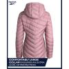 imageReebok Womens Softshell Jacket  Lightweight Weather Resistant Hooded Winter Jacket  Athletic Outerwear Jackets for WomenRose Pink