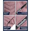 imageReebok Womens Softshell Jacket  Lightweight Weather Resistant Hooded Winter Jacket  Athletic Outerwear Jackets for WomenRose Pink