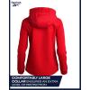 imageReebok Womens Softshell Jacket  Lightweight Weather Resistant Hooded Winter Jacket  Athletic Outerwear Jackets for WomenVector Red