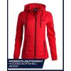 imageReebok Womens Softshell Jacket  Lightweight Weather Resistant Hooded Winter Jacket  Athletic Outerwear Jackets for WomenVector Red