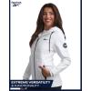 imageReebok Womens Softshell Jacket  Lightweight Weather Resistant Hooded Winter Jacket  Athletic Outerwear Jackets for WomenWhite