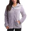 imageReebok Womens Fleece Zip Up Jacket  Warm Snow Fleece Winter Jacket with Hood  Insulated Winter Jackets for Women SXLDove Grey