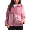imageReebok Womens Jacket  Weather Resistant Fleece Lined Windbreaker Jackets for Women  Cozy Zip Up Hoodie Jacket SXLMauve