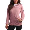 imageReebok Womens Jacket  Windproof Woven Softshell Jacket with Hood for Running Hiking  Lightweight Jackets for Women SXLDusty Rose
