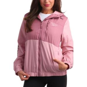 imageReebok Womens Jacket  Weather Resistant Fleece Lined Windbreaker Jackets for Women  Cozy Zip Up Hoodie Jacket SXLMauve