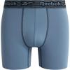 imageReebok Mens Boxer Briefs  3 Pack Moisture Wicking Athletic Performance Underwear  Boxer Briefs for Men Sizes SXL Size Small 3pk BlackDark BlueDark Grey