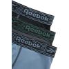 imageReebok Mens Boxer Briefs  3 Pack Moisture Wicking Athletic Performance Underwear  Boxer Briefs for Men Sizes SXL Size Small 3pk BlackDark BlueDark Grey