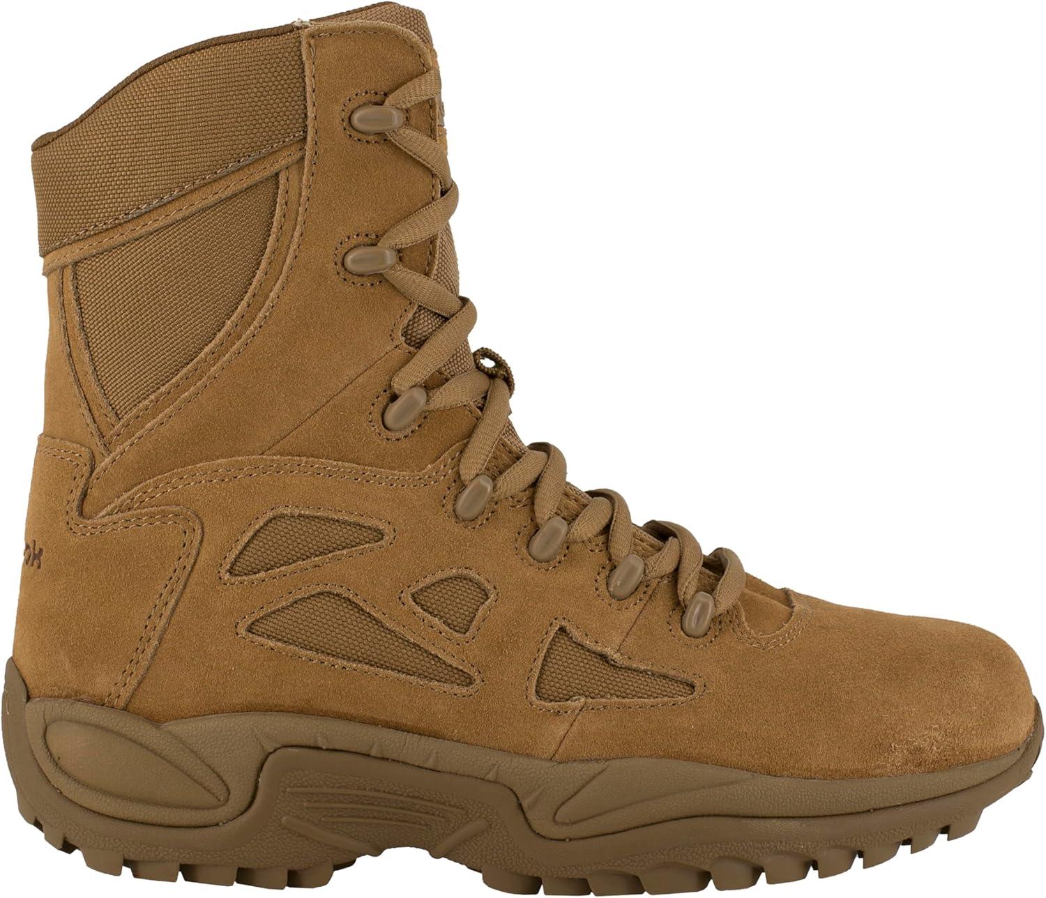 imageReebok Mens Rb8977 Rapid Response Rb 8quot Industrial and Construction BootsCoyote