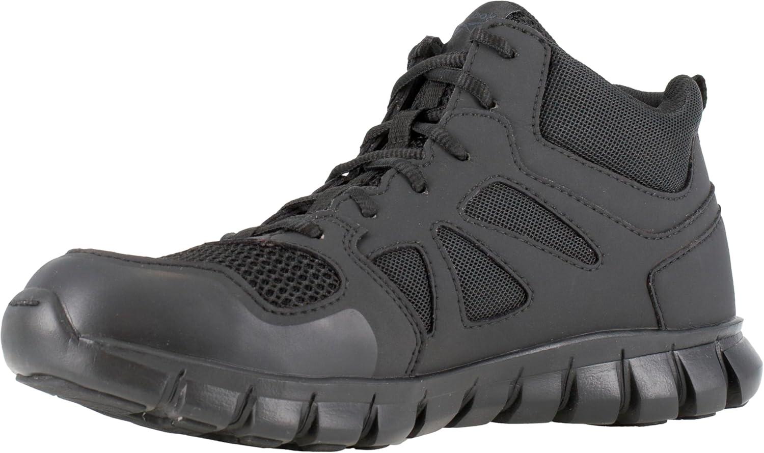 imageReebok Mens Sublite Cushion Tactical Soft Toe Lifestyle Work ampamp Safety ShoesBlack