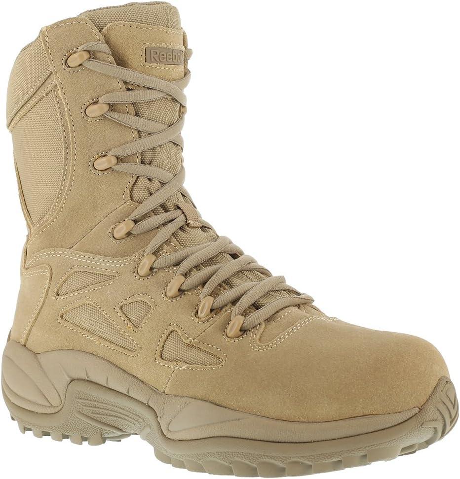 imageReebok Work Rapid Response RB 8quot Composite Toe Mens BootDesert Tan
