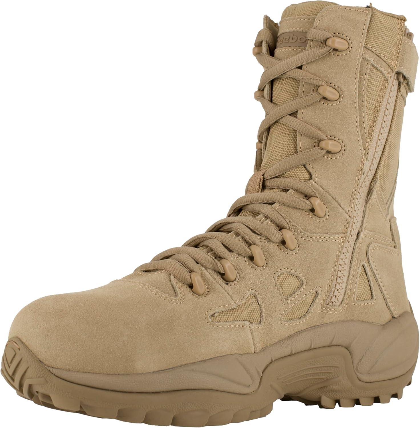 imageReebok Work Rapid Response RB 8quot Composite Toe Mens BootDesert Tan