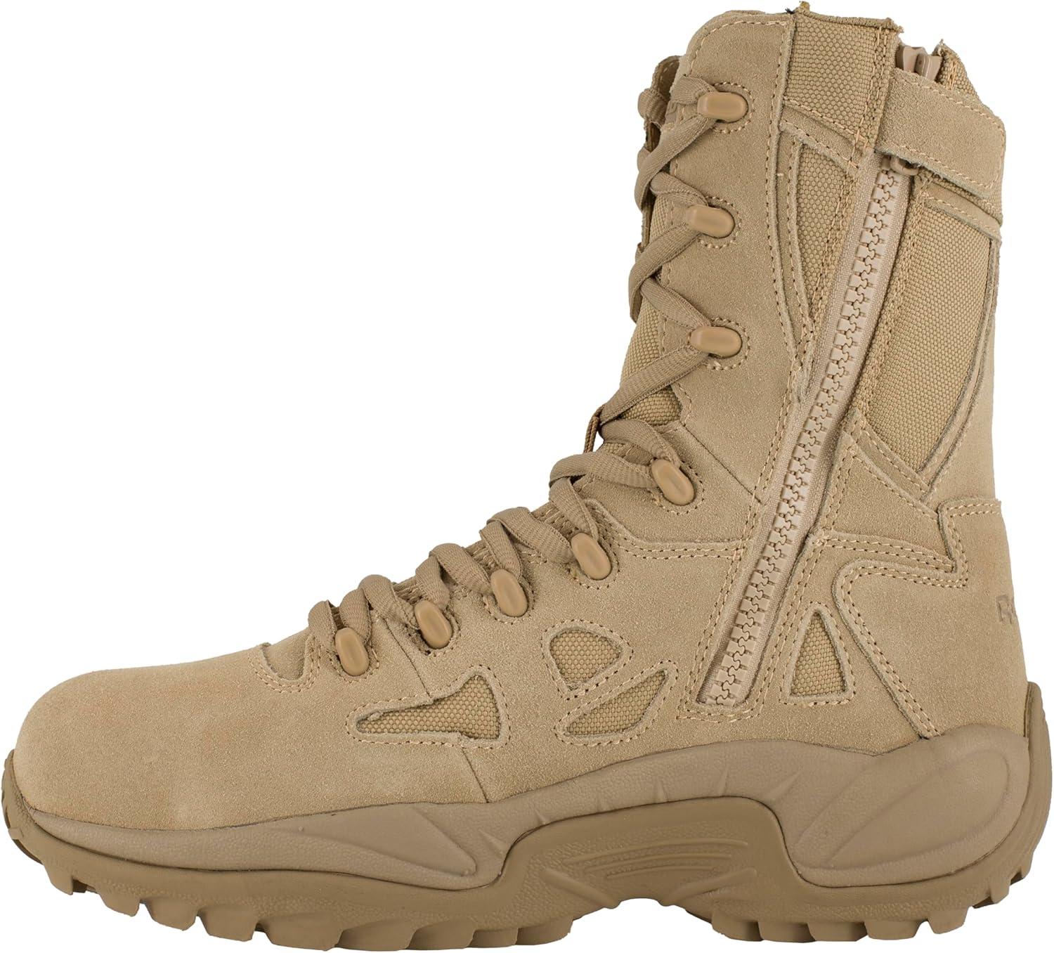 imageReebok Work Rapid Response RB 8quot Composite Toe Mens BootDesert Tan