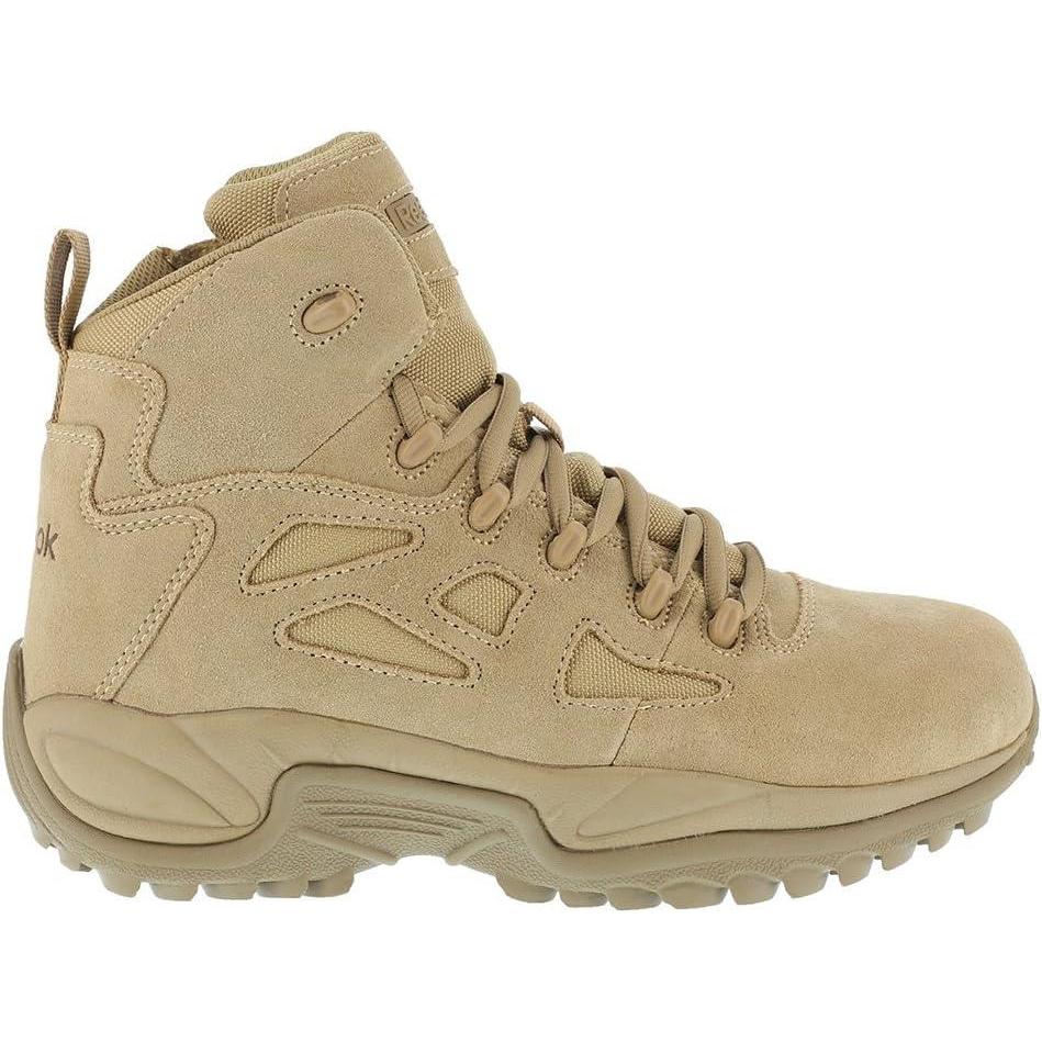 imageReebok Mens Rb8694 Rapid Response Rb Composite Toe 6quot Tactical Stealth Boot Sidezipper Desert Tan Military ampamp Tactical BootsDesertsuede