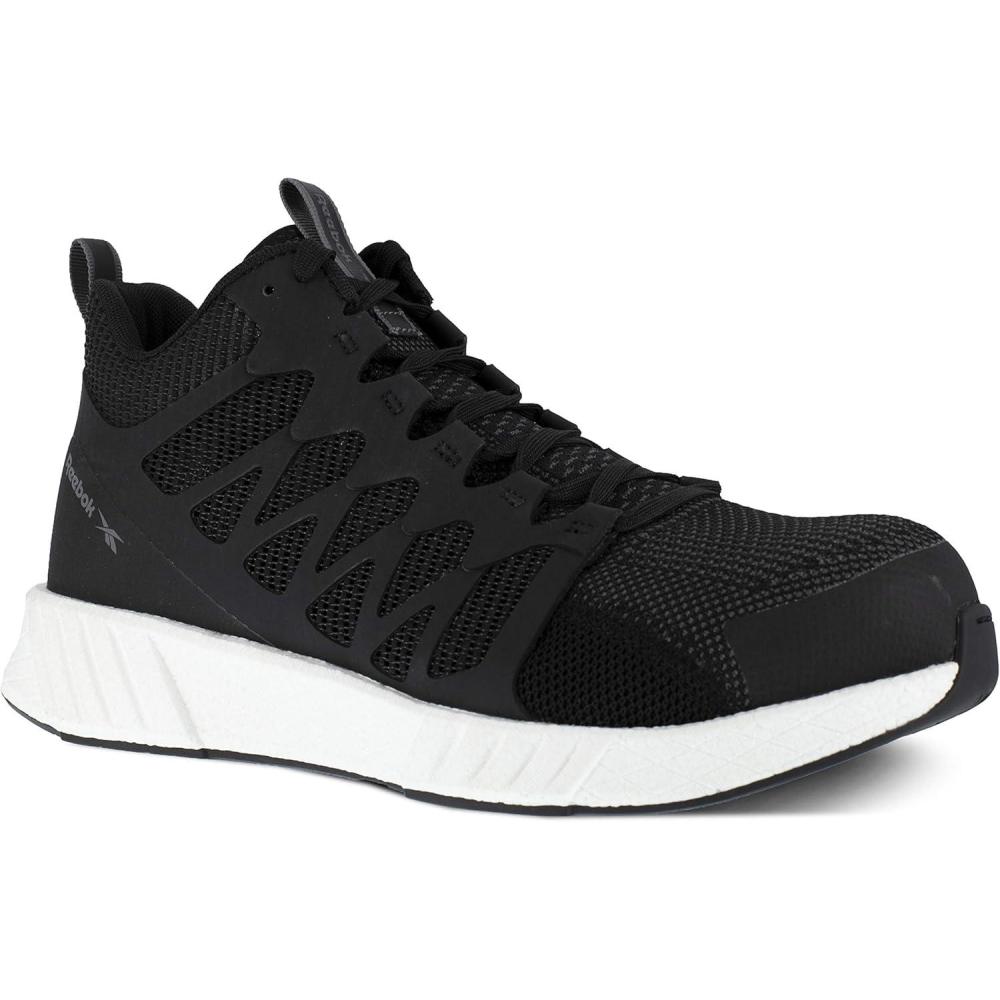 imageReebok Work Mens Fusion Flexweave Eh Comp Toe Mid Black and White  9 Medium