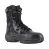 imageReebok mens Rapid Response Rb Safety Toe 8quot Stealth With Side Zipper military and tactical boots Black 9 US12 Wide