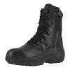 imageReebok mens Rapid Response Rb Safety Toe 8quot Stealth With Side Zipper military and tactical boots Black 9 US9 Wide