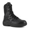 imageReebok mens Rapid Response Rb Safety Toe 8quot Stealth With Side Zipper military and tactical boots Black 9 US15 Wide