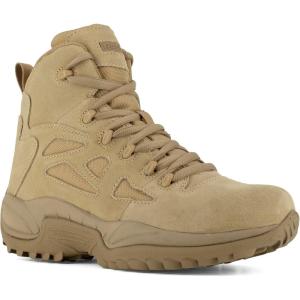 imageReebok Mens Rb8694 Rapid Response Rb Composite Toe 6quot Tactical Stealth Boot Sidezipper Desert Tan Military ampamp Tactical BootsDesert Tan