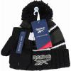 imageReebok 2Piece BabyToddler Winter Hat and Mittens Set Warm Knitted Pom Beanie ampamp Gloves Kids Cozy Cold Weather AccessoriesBlack